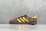 270 Adidas Gazelle Indoor Trainers 羚羊内训系列低帮复古德训风百搭休闲运动板鞋“翻毛美拉德棕亮黄” 尺码：36-45
