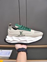 LV高端劲爆款 专柜1设计 面部采用高弹力飞织+牛皮+进口滴胶！TPU大底，上脚方便，轻盈舒适有弹力，新潮时尚！！！多色选！码数：38-44 45 46定做