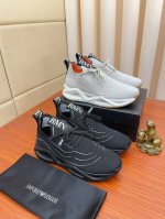 实价： Armani 阿玛尼 运动鞋牛皮面料，透气内里，真气鞋垫，超透气舒适，Pu鞋底轻巧舒适，高级感十足！男码38-44，