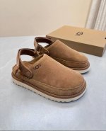 p290 ugg女神必备-厚底凉鞋上线啦 ugg春夏新款金星厚底拖鞋 鞋底厚5.5厘米 显高挑更易搭配 翻毛皮的材质 更贴合脚背 舒适透气柔软 eva超轻内底