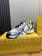 工厂价 Fendi Force一芬迪.高版运动鞋。搭配可调节弹力鞋带，弹力嵌片，波浪形鞋底刻有f字样。高科技布料.混合材料。Tpu大底 Ip发泡组合一起 足尖带
