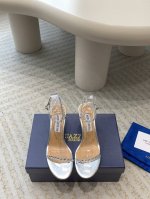 Aquazzura 24Ss 惊艳火爆款、菠萝 王室贵族的钟爱雍容华贵、气质高雅、到手如图柜级品质 进口真丝 璀璨别致水钻饰扣、小羊皮内里、意大利真a级真皮大底