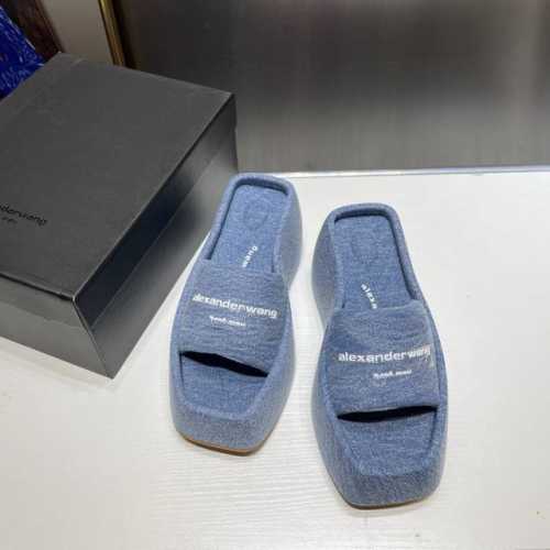 橙子出厂价 Alexander Wang 亚力山大王 经典款 松糕厚底拖鞋 高跟凉拖鞋 底厚：9Cm 码数：34-41