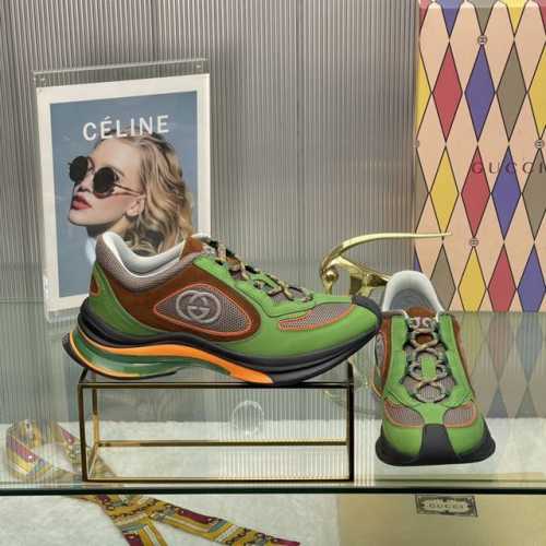 Gucci Run系列运动鞋，顶级代购级别，与yb一致！ 古奇2024S早春新款 情侣款gg系列休闲运动鞋 这一单品的设计从运动世界中汲取灵感，透过gucci视