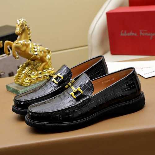 工厂价 菲拉格幕 Ferragamo 新款男士休闲套脚鞋官网原版1:1开模，原单品质做工精细，高端奢华鞋面采用进口意大利头层牛皮奢华水染皮内里橡胶耐磨防滑大底，