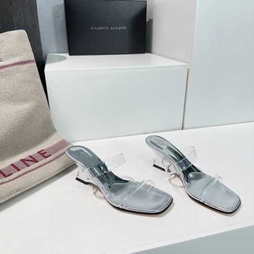 高品质出厂 ！Giuseppe Zanotti25夏季专柜最新Gz坡跟电镀跟简易胶片凉鞋！夏天最开心的事，就是买凉鞋啦 简直不要太好看，鞋面带子简约设计，上脚简