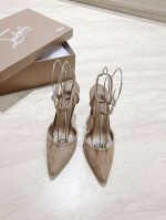 顶级版原版盒 Christian Louboutin 2024s原版做货重工CL 经典Condora Pump系列高跟凉鞋～ 材质：进口绒面羊皮 内里：粒面珠光