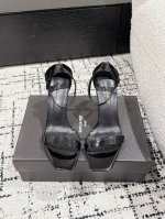 350 saint Laurent 圣罗兰 25Ss/春夏全新走秀款一字带 高跟鞋凉鞋 唯有Ysl最懂女人心，不接受反驳，超级无敌女人味神器，女人必备（Z品全身