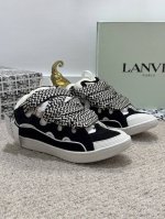 出厂价 实价 Lanvin浪凡 最新系带时尚休闲情侣板鞋 高品质clay情侣系列 当季最新潮品 众多博主纷纷种草 入购原版开模定制 鞋面和大底马克线串线缝制不封