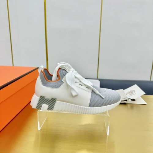 高版本 男40 私家顶级版本 爱马仕hermes2024春夏新款情侣运动休闲鞋系列 经典运动风格+英伦拼色设计，经典耐看！原版倒模楦型，极致1:1形体，进口高端