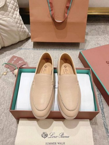 女款 男款 Lp新品发售loro Piana 官网同款针织乐福鞋｜采用 Wish 牛皮面料制作｜缝制鞋面采用独特针织面料制作工艺｜全方位一比一复原专柜工艺流程｜