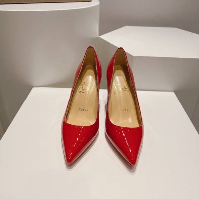 顶级版 原版盒 Christian Louboutin 2024S原版做货重工cl经典漆皮权杖高跟鞋系列～ 鞋面：黑于红的极致冲突，完美诠释正装高跟鞋的经典，楦