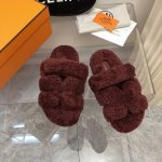 男码+10 2025Hermes的一波惊喜爱马仕毛拖妥妥的时尚款顶级出品轻奢hermes泰迪毛拖真的软软糯糯超美.......初冬的第一双毛拖，真的穿起太舒服了