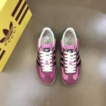 Gucc* X Adidas 22Fw New Arrival G 阿迪 联名板鞋，Adidas经典三线元素与三叶草标志融入gucc*设计元素 大胆的配色夺人眼