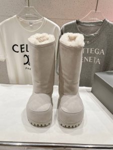 高版本出厂 男码+20 情侣款 Balenciaga 巴黎世家24Ss秋冬新款雪地靴系列～情侣款滑雪靴胖头靴 原版购入 Zp解剖开发 鞋面选用意大利进口牛皮结合