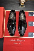 出厂价 Ferragamo 菲拉格幕 专柜最新款 原版进口开边上乘牛皮+进口牛皮内里，原版奢华金属扣+原版组合大底 对比无压力 38--45 45定做