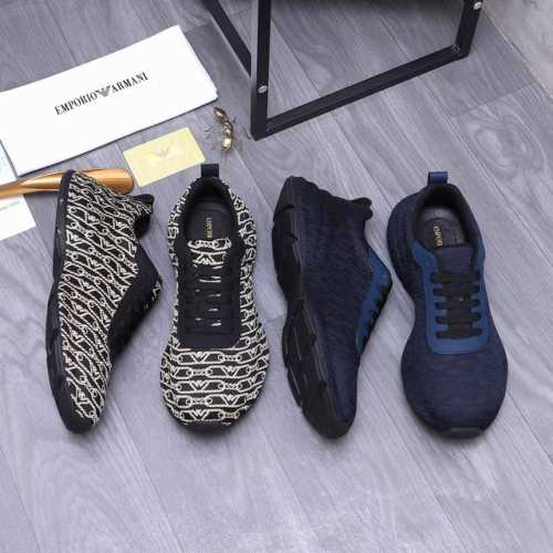 商品商标：Armani 阿玛尼 包底休闲鞋正码码数: 38-44商品材料：精选织布鞋面 网内里 橡胶大底