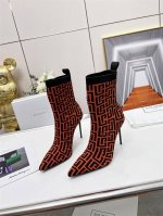出厂价 Balmain 巴尔曼 Fw 秋冬新款针织靴！ 海外订购原版，1:1完美复刻！ 鞋面：原版定制飞织鞋面 内里..垫脚：牛皮里 跟高：9.5Cm Size