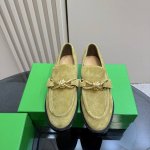 纯色330 做旧擦色工艺 BOTTEGA VENET*女士Astaire乐福单鞋原版一比一做法 一致结绳皮扣卡其色 当今流行的又一趋势 天花板啦最全色百搭 精致