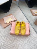 出厂350 Miumiu/缪缪25Ss早春走秀新款一脚蹬懒人鞋玛丽珍芭蕾舞鞋·平底单鞋 官方春夏走秀新款，时髦百搭·即可咸又可甜·一点也不磨脚·无论光脚穿还是搭
