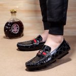 实 ，官方旗舰店新款，古奇男士休闲豆豆鞋最新元素潮爆全球，官网火爆热卖，原版版本，专柜一比一，鞋面意大利进口原版头层牛皮 绝对高端 原版防滑大底，舒适羊皮内里垫