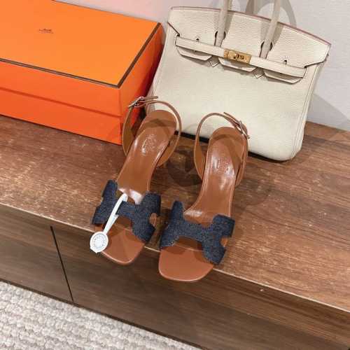 出厂价 Hermes 爱马仕 Eremite 80凉鞋系列 时尚又百搭 超级舒服 每个细节都做到极致 原版swift掌纹皮 原版1:1独家私模鞋跟 原版拆解私模