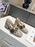 出厂 G家高端精品 早秋圆形互扣式双gg新款每个细节皆经过精心细致打造 面料：原版定制米色和乌木色gg 进口帆布+棕色油蜡皮 五金：1:1开模五金圆形互扣式双g