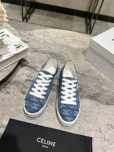 顶级版本330， celin*E 思琳春夏款拼皮帆布鞋 简单 舒服 干净 就这你以为Hedi设计的只是普普通通的球鞋吗 他有注入自己的时髦巧思厚底鞋设计是为了穿