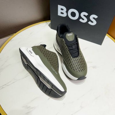 Boss 最新上市、进口原版材料、高级原版图案 高端1:1开模定制，原版大底，更轻便，防滑 时尚主打潮流，百搭爆款 散发时尚休闲气息，时尚就在脚下 码数：38-