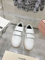 出厂 Acne笑脸魔术贴小白鞋整双鞋子采购Zp开发打造，全部定制材料，独家开模大底，细节全部对版出货，连包装也做到跟正品一样。码数:35-40