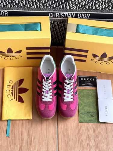 Gucci三叶草联名坡跟款整双鞋子采购Zp开发打造，全部定制材料，独家开模大底，细节全部对版出货，连包装也做到跟正品一样。码数:女：35-40