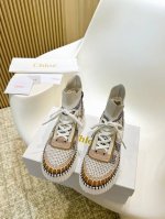 2055春夏chloe 克洛伊,高帮,Nama sneaker彩虹系列运动鞋、容祖儿和孙怡宋茜明星同款、原材料是可再生物料制作、全手工缝马克线、肉眼可见皆是手工