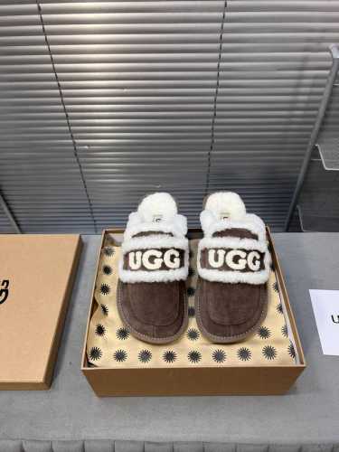 Ugg~24Vs秋冬爆款松糕厚底休闲毛拖系列 一款不会撞衫的鞋子、简约的隔板设计上斑点的大底、鞋面真丝卷毛、秋冬季必备款、无论什么裤子裙子都能驾驭、上脚非常舒适
