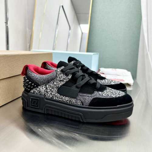 出厂价 王俊凯 杨幂 丁程鑫 陈牧驰王子异 同款christian Louboutin路铂廷 2024 新品 Astroloubi 男女同款厚底运动鞋红底鞋时尚