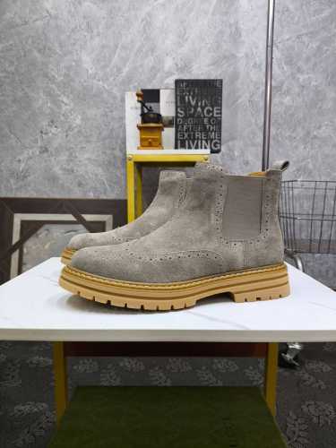 Gucci-古奇 秋季最新款高帮休闲鞋、鞋面料精选原版1:1布料，内里采用舒适的羊皮内里、原版大底，精美线条、没有过多修饰，显的大方风格、上脚舒服上挡次、颜色：