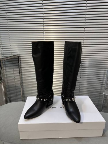 Isabelmarant24秋冬新款复古长靴 高筒靴，慵懒法欧风，飒爆了 自然舒适洒脱时髦精最爱对版进口高丝光牛反绒面料，水染牛里，意大利进口真皮大底，码数35