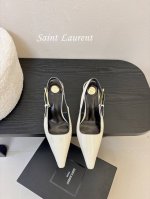 独家爆品 Saint Lauren* 小金条高跟鞋依日延续以往的高级和优雅ysl 小金条鞋跟真的太好看啦！ Saint Laurent 方形尖头露跟高跟鞋小金条