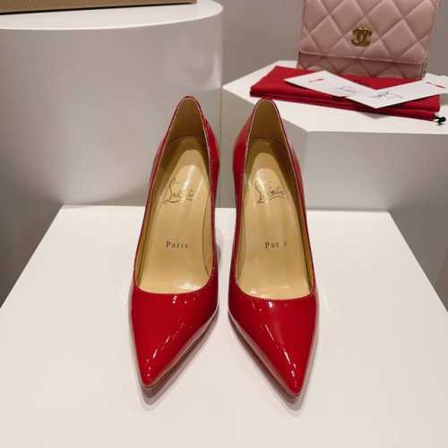 顶级版原版盒 Christian Louboutin s原版做货重工CL经典漆皮高跟鞋系列～ 鞋面：黑于红的极致冲突，完美诠释正装高跟鞋的经典，楦型线条感修长优