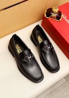 商品商标：Ferragamo 菲拉格慕 休闲皮鞋正码码数: 39-44 38.45.46订制 商品材料：精选 进口头层小牛皮鞋面+经典五金扣，进口水染牛皮内里。
