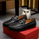 工厂价 菲拉格幕 Ferragamo 新款男士休闲套脚鞋官网原版1:1开模，原单品质做工精细，高端奢华鞋面采用进口意大利头层牛皮奢华水染皮内里橡胶耐磨防滑大底，
