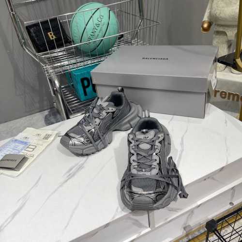 性价比版本出厂： BALENCIAGA 3XL Sneakers 巴黎世家十代网布系带低帮走秀复古老爹鞋 网布材料和聚氨酯 磨损效果 鞋头边缘和后帮 Balen