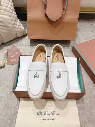女款 男款 Lp新品发售loro Piana 官网同款针织乐福鞋｜采用 Wish 牛皮面料制作｜缝制鞋面采用独特针织面料制作工艺｜全方位一比一复原专柜工艺流程｜