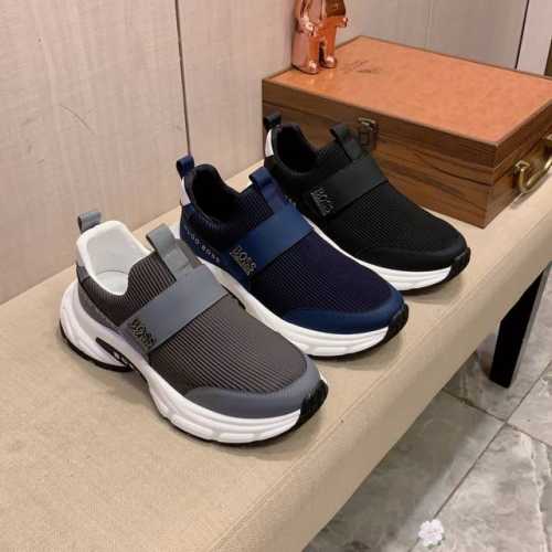 新款: 厂价: Boss* 最新爆款休闲鞋，顶端品牌奢侈～代购，顶级～质量。鞋面選用进口透气牛皮搭配材质透气羊皮垫脚 精细做工。原版个性时尚柔软橡膠耐磨防滑大底