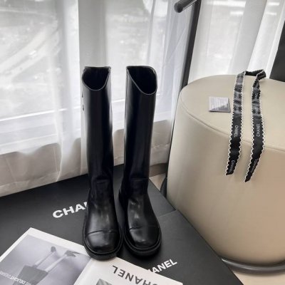 出厂： Chanel 香奈儿 2025顶级专柜 早春新品 官网上新 独家首发 Chanel 香奈儿25Ss顶奢法式短靴 长靴 Chanel靴子 Chanel鞋控