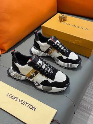 商品名称：Louis Vuitton 路易 威登 正规码数: 38-44 休闲鞋 商品材料：精选 牛皮鞋面，柔软羊皮内里；原厂大底。