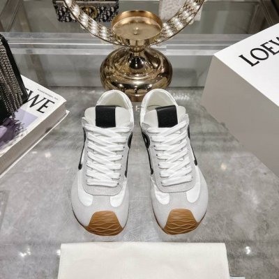 出厂 男款10Loewe 罗意威 2024Ss新款 Ballet Runner 2.0系列情侣款尼龙绒面系带芭蕾鞋阿甘鞋德训鞋休闲运动鞋 顶级版本原版购入开发做