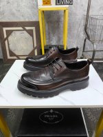 Prada-普拉达 高级感皮鞋，进口工艺原版牛皮材质，真皮内里 高档舒适，原版大底轻盈耐磨！纯手工制作，细节决定品质！38-44 Xh