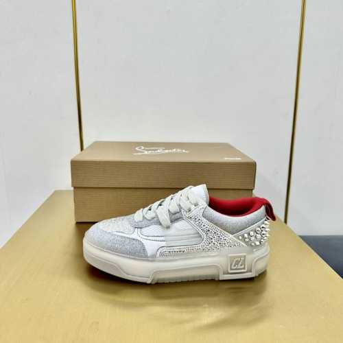 出厂价钻面 王俊凯 杨幂 丁程鑫 陈牧驰王子异 同款Christian Louboutin路铂廷 2024 新品 ASTROLOUBI 男女同款厚底运动鞋红底鞋