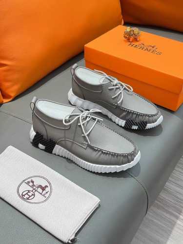 商品名称：HERMES 爱马仕 正规码数: 38-44 休闲鞋 商品材料：精选 牛皮鞋面，舒适羊皮内里；原厂大底。