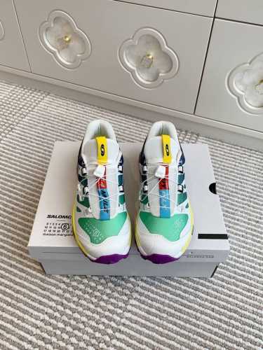 Salomon X Mm624新款联名款厚底登山鞋情侣款运动鞋 顶级品质 马吉拉与萨洛蒙的碰撞登山♀也要时尚起来对版牛反绒透气网面料，透气网内里，私模Tpu大底